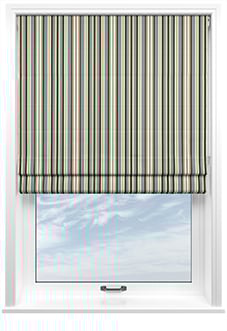 The British Stripe Co. Elizabeth, Chilterns No.1 - Twist&Fit Roman Blind